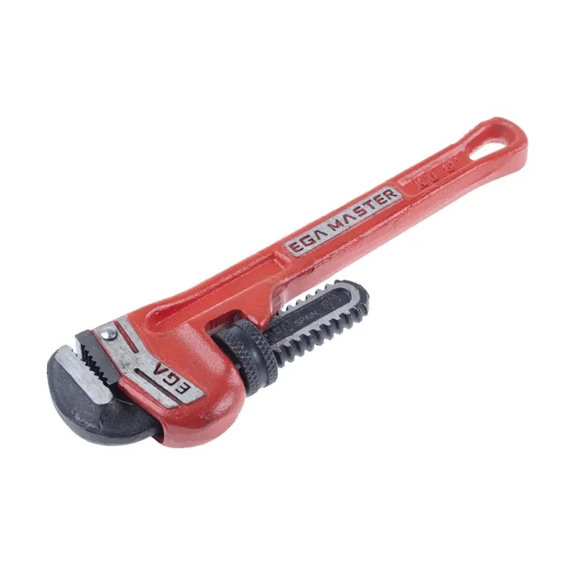 Ega-Master Pipe Wrench 25.4 mm Jaw Capacity, 203.2 mm Overall Length, Metal Handle, VDE 1000V Approved, Phosphate 61014