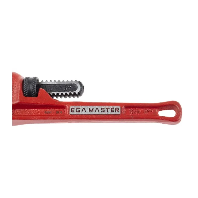 Ega-Master Pipe Wrench 25.4 mm Jaw Capacity, 203.2 mm Overall Length, Metal Handle, VDE 1000V Approved, Phosphate 61014