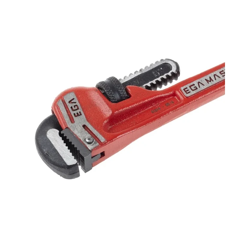 Ega-Master Pipe Wrench 25.4 mm Jaw Capacity, 203.2 mm Overall Length, Metal Handle, VDE 1000V Approved, Phosphate 61014