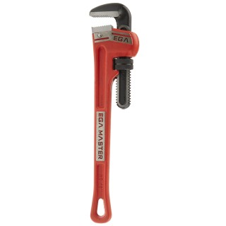 Ega-Master Pipe Wrench 50.08 mm Jaw Capacity, 457.2 mm Overall Length, Metal Handle, VDE/1000V Approved Non-Sparking 61018