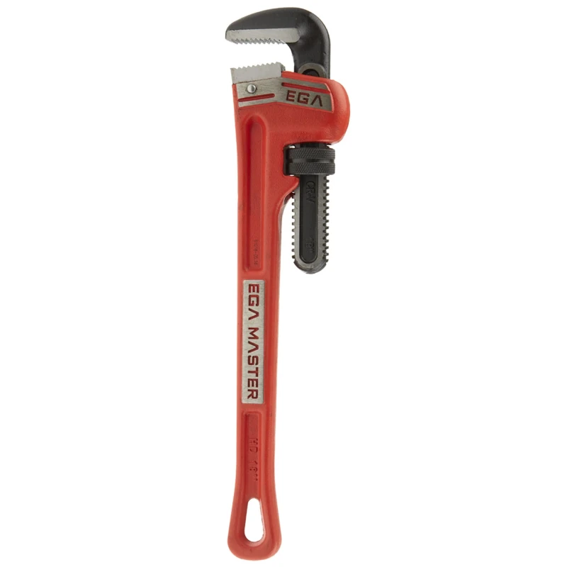 Ega-Master Pipe Wrench 50.08 mm Jaw Capacity, 457.2 mm Overall Length, Metal Handle, VDE/1000V Approved Non-Sparking 61018