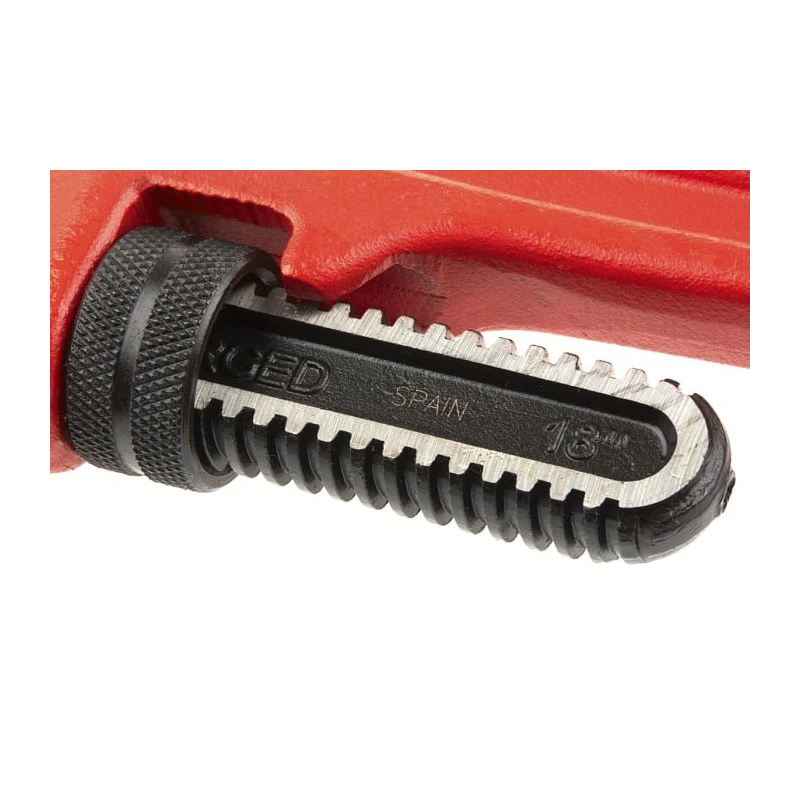 Ega-Master Pipe Wrench 50.08 mm Jaw Capacity, 457.2 mm Overall Length, Metal Handle, VDE/1000V Approved Non-Sparking 61018