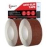 Robustt Anti Skid/AntiSlip 18m x 50mm Brown Fall Resistant With PET Material And Solvent Acrylic Adhesive Tape (Pack Of 2)