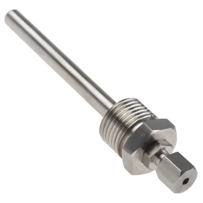 RS PRO Stainless Steel Thermowell for Use with Temperature Probe RoHS Standard 178-0955