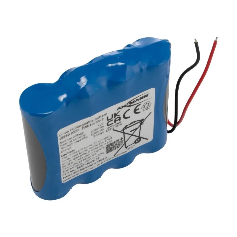 Ansmann 7.2 V Lithium-ion Rechargeable Battery Pack 5.2 Ah 4 Cells 2447-3043-02