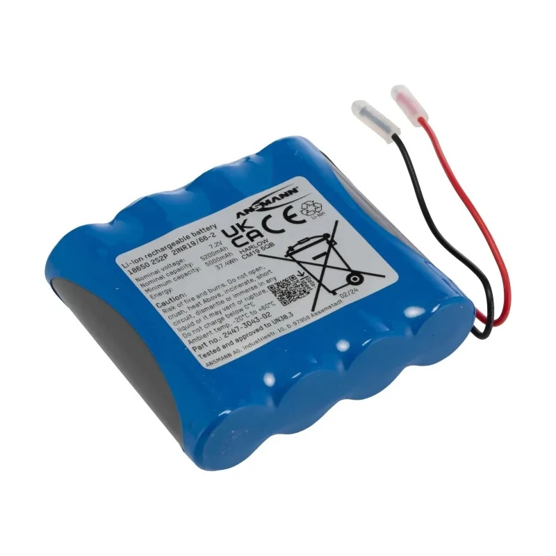Ansmann 7.2 V Lithium-ion Rechargeable Battery Pack 5.2 Ah 4 Cells 2447-3043-02