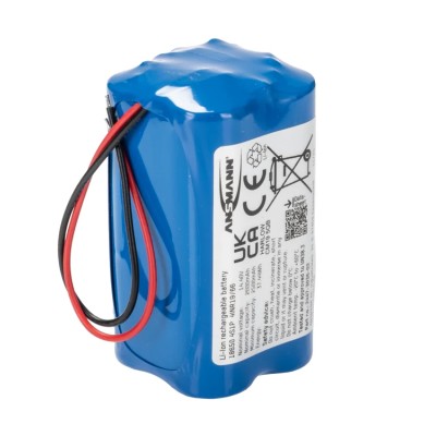 Ansmann 14.4 V Lithium-ion Rechargeable Battery Pack, 2600 mAh, 4 Cells, Wire Termination 2447-3036-520