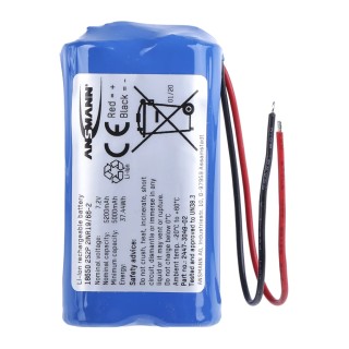 Ansmann Lithium-ion Rechargeable Battery Pack 7.2 V 5.2 Ah 4 Cells Wire Lead Terminals 2447-3049-520