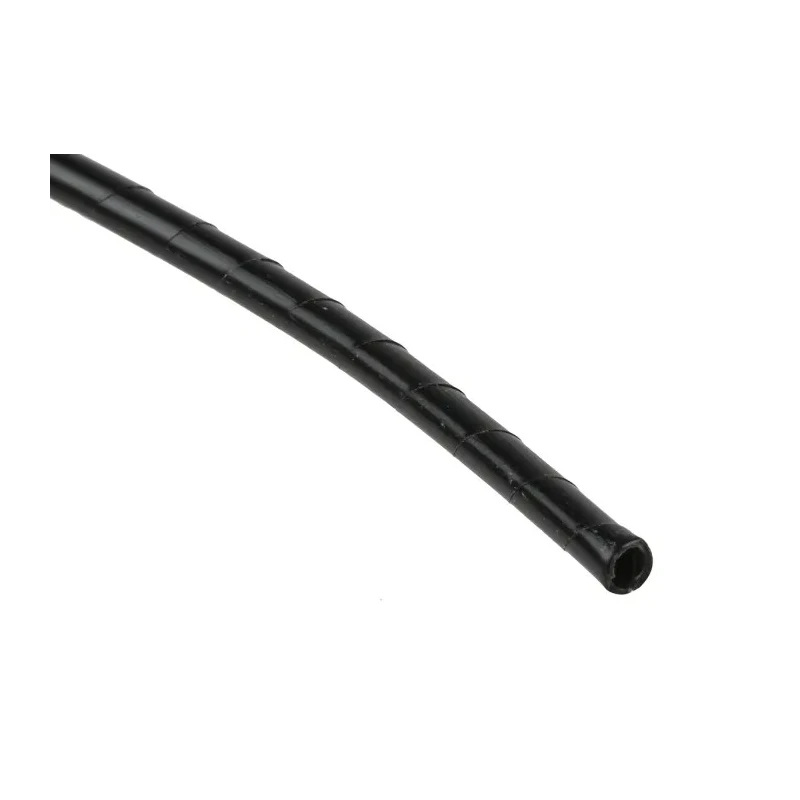 RS PRO Spiral Cable Wrap Black Polyethylene 3 mm Diameter 5 m Length 10 mm Maximum Bundle Diameter 811-7632