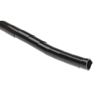 RS PRO Spiral Cable Wrap Black Polyethylene 6mm Cable Diameter 25mm Max Bundle Diameter 811-7639