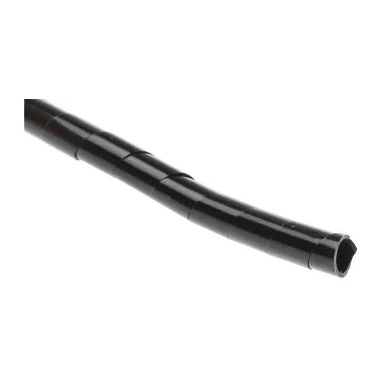 RS PRO Spiral Cable Wrap Black Polyethylene 6mm Cable Diameter 25mm Max Bundle Diameter 811-7639
