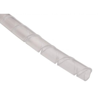 RS PRO Spiral Cable Wrap Nylon, Natural Color, 25 mm Max Bundle Diameter, 4.5 mm Max Cable Diameter, 10m Length 811-7718