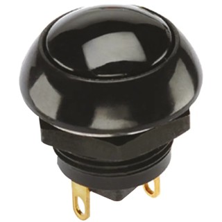 Otto P9 Series Push Button Switch Momentary Panel SPDT Black LED IP68S 28V dc 115V ac P9-513122W