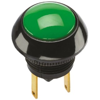 Otto P9 Series Push Button Switch Momentary Panel Mount SPDT Green LED IP68S 28V dc 115V ac P9-513125W