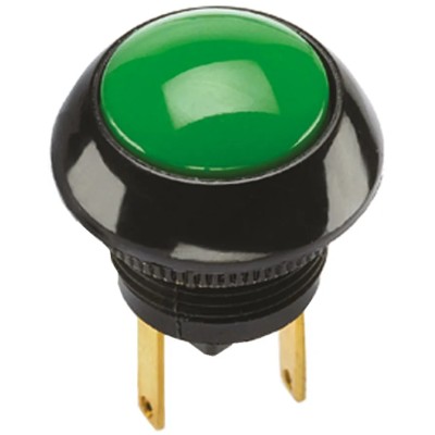 Otto P9 Series Push Button Switch Momentary Panel Mount SPDT Green LED IP68S 28V dc 115V ac P9-513125W