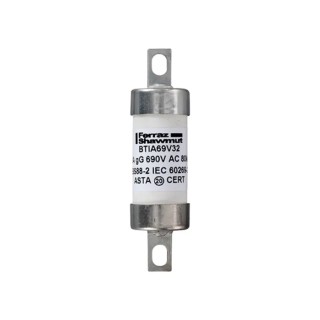 Mersen 32A Bolted Tag Fuse A2 690V AC, 73 mm P1019258 / BTIA69V32
