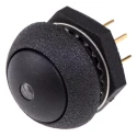 Otto Illuminated Push Button Switch, Momentary, Panel Mount, SPDT, Amber LED, IP68S, 28 V dc 115 V ac LP9-31231H22