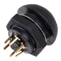 Otto Illuminated Push Button Switch, Momentary, Panel Mount, SPDT, Amber LED, IP68S, 28 V dc 115 V ac LP9-31231H22