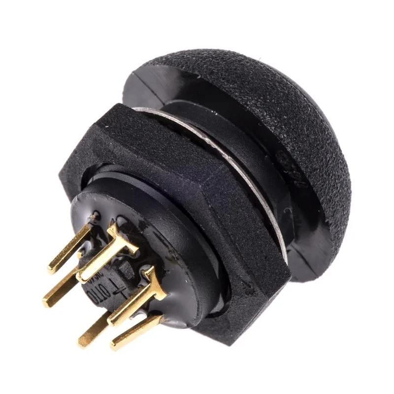 Otto Illuminated Push Button Switch, Momentary, Panel Mount, SPDT, Amber LED, IP68S, 28 V dc 115 V ac LP9-31231H22