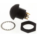 Otto Illuminated Push Button Switch, Momentary, Panel Mount, SPDT, Amber LED, IP68S, 28 V dc 115 V ac LP9-31231H22