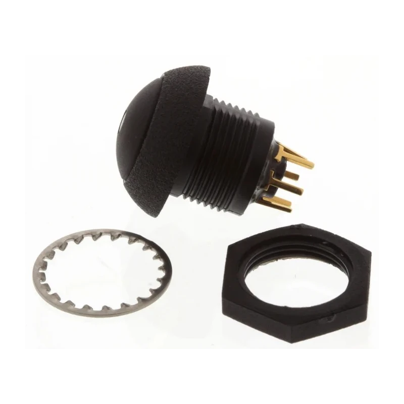 Otto Illuminated Push Button Switch, Momentary, Panel Mount, SPDT, Amber LED, IP68S, 28 V dc 115 V ac LP9-31231H22