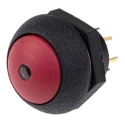 Otto P9 Series Illuminated Push Button Switch, Momentary, Panel Mount, SPDT Contact, Red LED, IP68S, 28 V dc LP9-31231F21