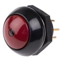 Otto Illuminated Push Button Switch Panel Mount Momentary SPDT Red LED IP68S 28 V dc 115 V ac LP9-11231F21