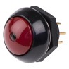 Otto Illuminated Push Button Switch Panel Mount Momentary SPDT Red LED IP68S 28 V dc 115 V ac LP9-11231F21