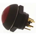 Otto P9 Series Illuminated Push Button Switch, Momentary, Panel Mount, SPDT Contact, Red LED, IP68S, 28 V dc LP9-31231F21