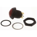 Otto Illuminated Push Button Switch Panel Mount Momentary SPDT Red LED IP68S 28 V dc 115 V ac LP9-11231F21
