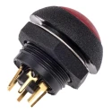 Otto P9 Series Illuminated Push Button Switch, Momentary, Panel Mount, SPDT Contact, Red LED, IP68S, 28 V dc LP9-31231F21