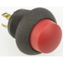 Otto P9 Series Push Button Switch Momentary Panel 0.5 x 0.5 in Cutout SPDT Red LED IP64 28V dc 115V ac P9-613121