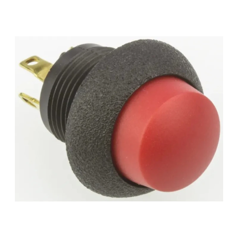 Otto P9 Series Push Button Switch Momentary Panel 0.5 x 0.5 in Cutout SPDT Red LED IP64 28V dc 115V ac P9-613121