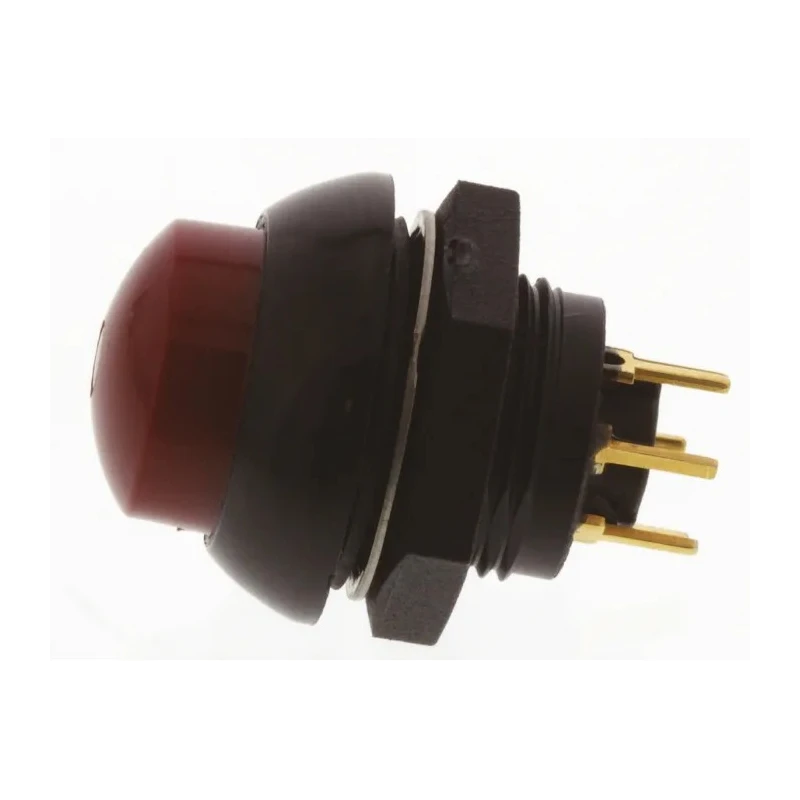 Otto Illuminated Push Button Switch, Momentary, Panel Mount, SPDT Contact, Red LED, IP68S Rated, 28 V dc 115 V LP9-21231F21