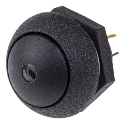 Otto Illuminated Push Button Switch Panel Mount Momentary SPDT Green LED IP68S 28V DC 115V AC LP9-31231G22