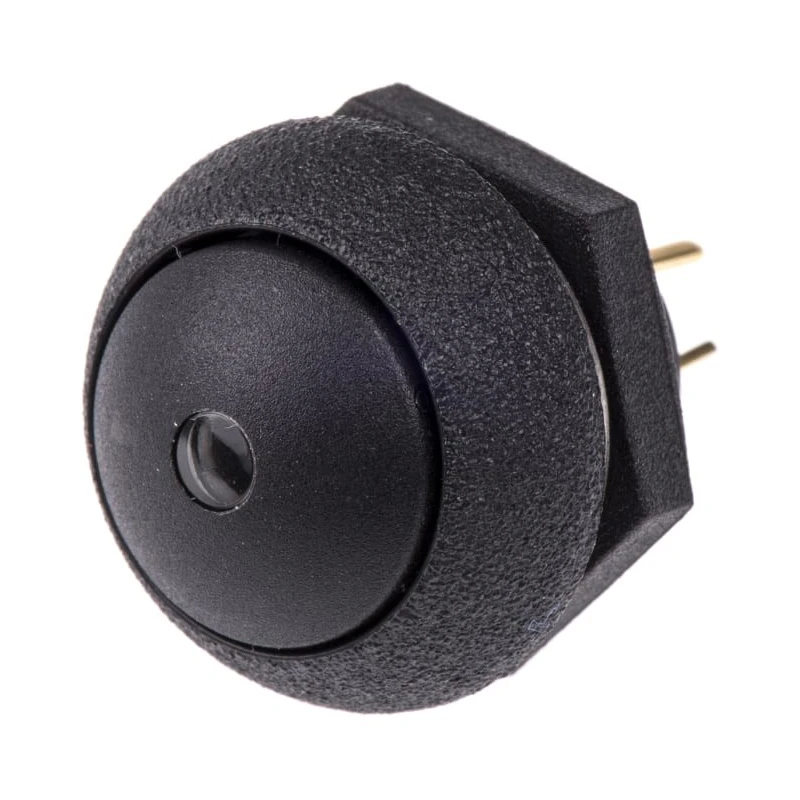 Otto Illuminated Push Button Switch Panel Mount Momentary SPDT Green LED IP68S 28V DC 115V AC LP9-31231G22