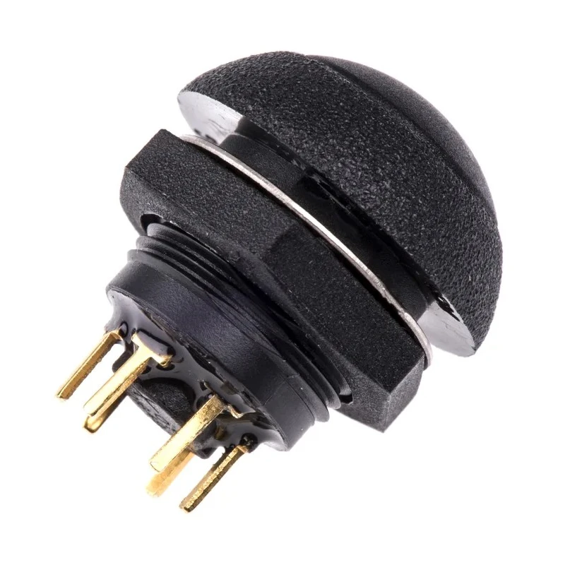 Otto Illuminated Push Button Switch Panel Mount Momentary SPDT Green LED IP68S 28V DC 115V AC LP9-31231G22