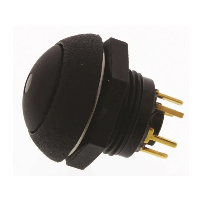 Otto Illuminated Push Button Switch Panel Mount Momentary SPDT Green LED IP68S 28V DC 115V AC LP9-31231G22