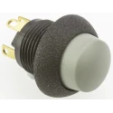 Otto P9 Series Momentary Push Button Switch, Panel Mount, SPDT, 0.5 x 0.5 in Cutout, Black LED, IP64, 28V DC 115V P9-613128