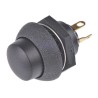 Otto Push Button Switch Momentary, Panel Mount, 0.5 x 0.5 in Cutout, SPDT Contact, Grey LED, IP64 Rated, 28V DC P9-613122