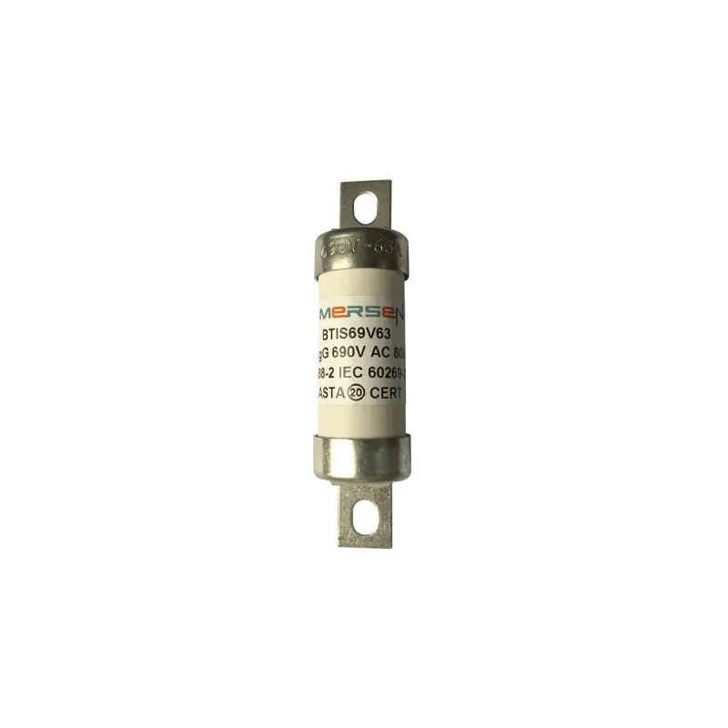 Mersen 63A Bolted Tag Fuse A3 690V AC, 73 mm R1006587 / BTIS69V63