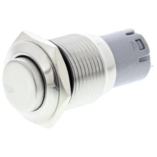 RS PRO Push Button Switch Momentary Panel Mount SPDT 16 mm Cutout White LED IP65 IP67 250 V AC 811-8370