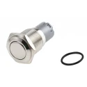 RS PRO Push Button Switch, Latching, Panel Mount, 16 mm Cutout, SPDT Contact, White LED, IP65/IP67, 250 V AC, 3 A 811-8376