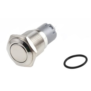 RS PRO Push Button Switch, Latching, Panel Mount, 16 mm Cutout, SPDT Contact, White LED, IP65/IP67, 250 V AC, 3 A 811-8376