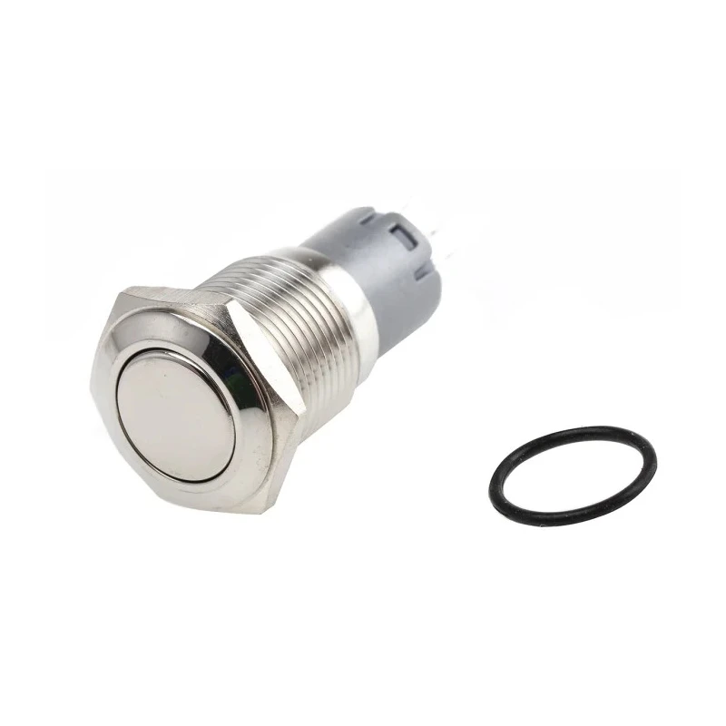 RS PRO Push Button Switch, Latching, Panel Mount, 16 mm Cutout, SPDT Contact, White LED, IP65/IP67, 250 V AC, 3 A 811-8376