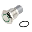 RS PRO Illuminated Push Button Switch, Latching, Panel Mount, 16 mm Cutout, SPDT, Green LED, IP65/IP67, 250 V AC 3A 811-8392