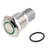 RS PRO Illuminated Push Button Switch, Latching, Panel Mount, 16 mm Cutout, SPDT, Green LED, IP65/IP67, 250 V AC 3A 811-8392