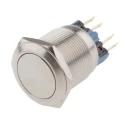RS PRO Push Button Switch, Latching, Panel Mount, 22 mm Cutout, SPDT, White LED, IP65/IP67, 250V AC 5A 811-8477