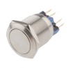 RS PRO Push Button Switch, Latching, Panel Mount, 22 mm Cutout, SPDT, White LED, IP65/IP67, 250V AC 5A 811-8477