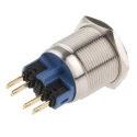 RS PRO Push Button Switch, Latching, Panel Mount, 22 mm Cutout, SPDT, White LED, IP65/IP67, 250V AC 5A 811-8477